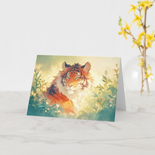 2013年の夜番 カード (黄色い花)