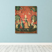 2013年の女性と一角獣(ユニコーン): 「におい」 キャンバスプリント (インサイチュ (ウッドフロア))