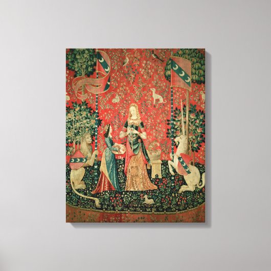 2013年の女性と一角獣(ユニコーン): 「におい」 キャンバスプリント (正面)