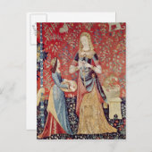 2013年の女性と一角獣（ユニコーン）: 「におい」 ポストカード (正面/裏面)