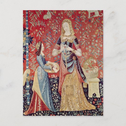 2013年の女性と一角獣（ユニコーン）: 「におい」 ポストカード (正面)