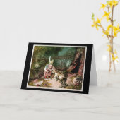 2013年の小さな老人の壁画ヴィンテージ カード (黄色い花)