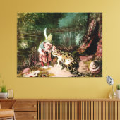 2013年の小さな老人の壁画ヴィンテージ キャンバスプリント (インサイチュ (リビング))