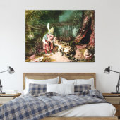 2013年の小さな老人の壁画ヴィンテージ キャンバスプリント (インサイチュ (寝室))