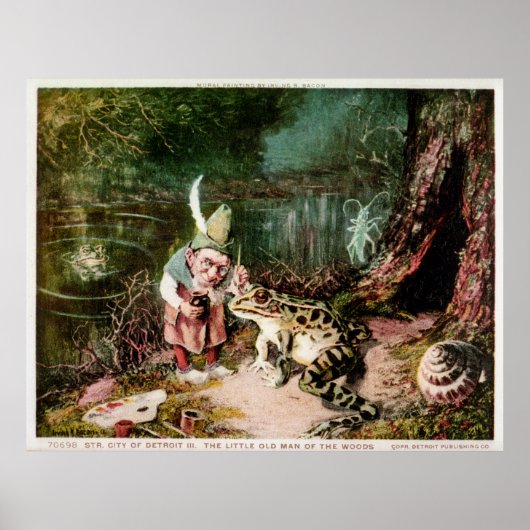 2013年の小さな老人の壁画ヴィンテージ ポスター (正面)