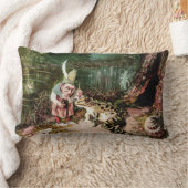 2013年の小さな老人の壁画ヴィンテージ ランバークッション (ブランケット)