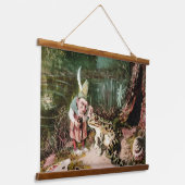 2013年の小さな老人の壁画ヴィンテージ 吊り下げ型タペストリー (傾斜あり)