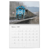 2013年の石炭の列車のカレンダー カレンダー (2月 2027)