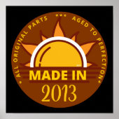 2013年の誕生日おもしろいプレゼント ポスター (正面)