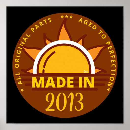 2013年の誕生日おもしろいプレゼント ポスター (正面)