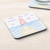 2013年の赤灯台と黄桟橋のコースター コースター (左側)