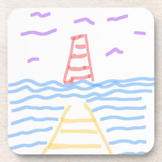 2013年の赤灯台と黄桟橋のコースター コースター (正面)