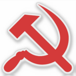 2013年の金槌と鎌（赤） シール