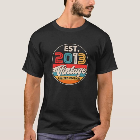 2013年の9生まれ年前のヴィンテージ9誕生日 Tシャツ (正面)