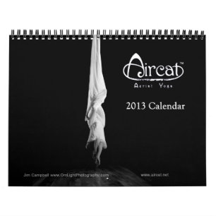 2013年のAircatの空気のヨガのカレンダー カレンダー