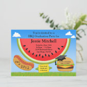 2013年のBBQの卒業のパーティの招待状のクラス 招待状 (スタンド正面)