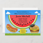 2013年のBBQの卒業のパーティの招待状のクラス 招待状 (正面/裏面)