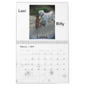 2013年のLexi及び友人犬のカレンダー カレンダー (2月 2027)