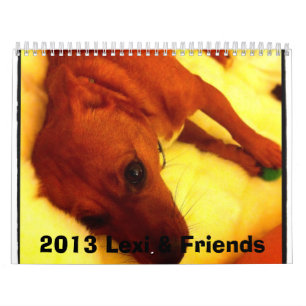 2013年のLexi及び友人犬のカレンダー カレンダー