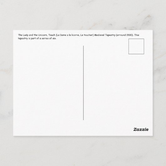 2013年のTouch ポストカード (裏面)