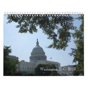 2013年のWashington D.C.色写真撮影のカレンダー カレンダー