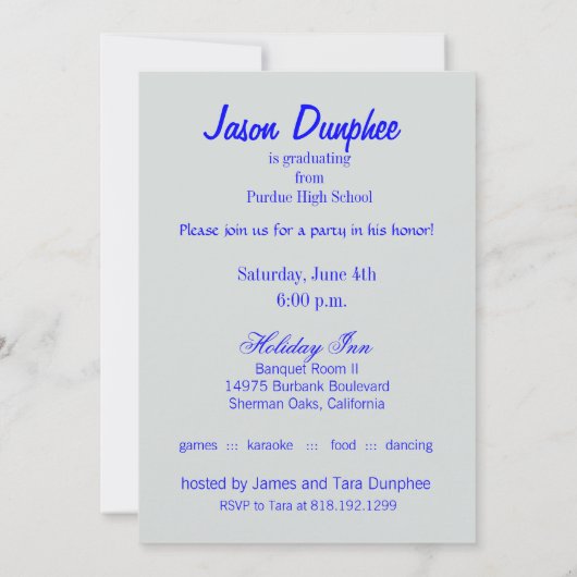 2013年はっきりしたの写真パーティー 招待状 (裏面)