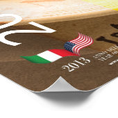 2013年イタリアイタリアン文化の年の食のポスター ポスター (角)