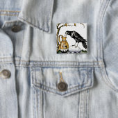 2013年カラスとピッチャーボタン 缶バッジ (インサイチュ)