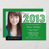 2013年グリーン卒業パーティ招待状 招待状 (正面/裏面)