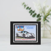 2013年コルベット60周年記念コンバーチブル ポストカード (スタンド正面)