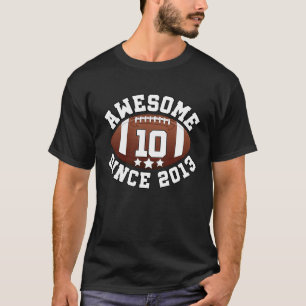 2013年サッカー素晴らし10誕生以来10歳 Tシャツ