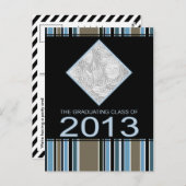 2013年ストライプの卒業発表 案内ポストカード (正面/裏面)