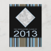 2013年ストライプの卒業発表 案内ポストカード (正面)