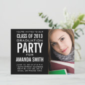 2013年ブラッククラスのパーティー写真招待状 招待状 (スタンド正面)