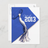 2013年ブルーキャップ王室の卒業はがきのクラス 案内ポストカード (正面/裏面)
