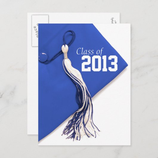 2013年ブルーキャップ王室の卒業はがきのクラス 案内ポストカード (正面/裏面)