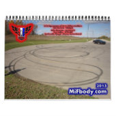 2013年ミシガン州FBodyのカレンダー- 3月への1月の! カレンダー (カバー)