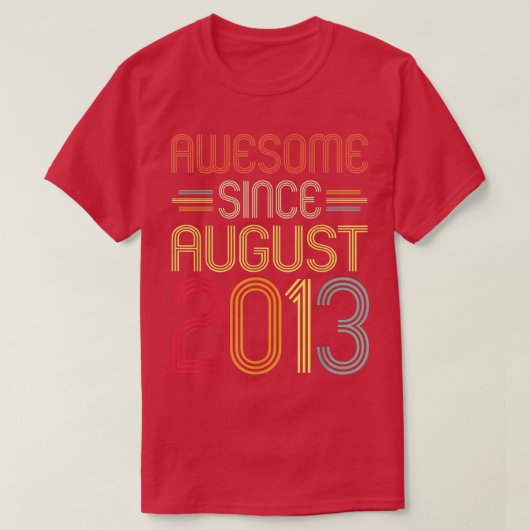 2013年以素晴らし来9威厳がある期誕生日ギフト Tシャツ (デザイン正面)