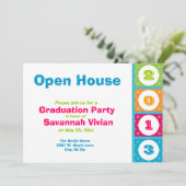2013年卒業パーティーオープンハウス招待状 招待状 (スタンド正面)