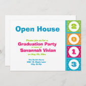 2013年卒業パーティーオープンハウス招待状 招待状 (正面/裏面)