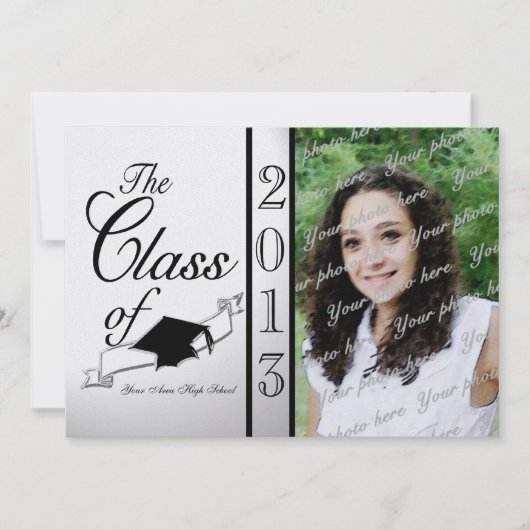 2013年卒業touchブラック 招待状 (正面)