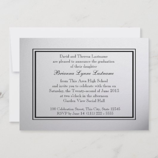 2013年卒業touchブラック 招待状 (裏面)