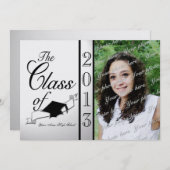 2013年卒業touchブラック 招待状 (正面/裏面)