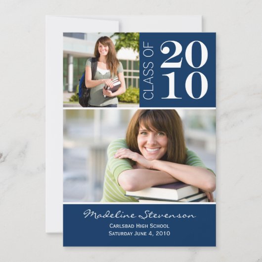 2013年度卒業のお知らせ 下にスクロールしてください 案内状 (正面)