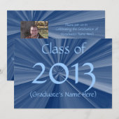 2013年度卒業のお知らせ 招待状 (正面/裏面)