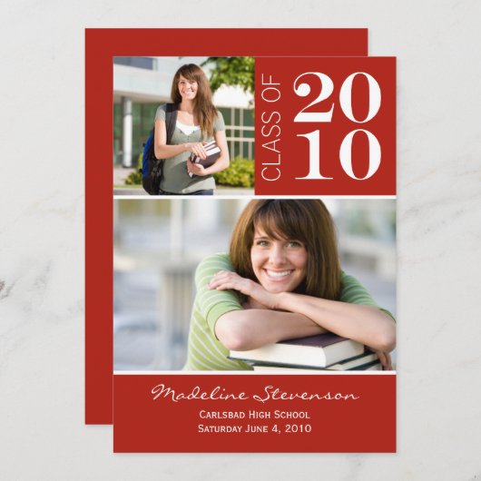 2013年度卒業式のお知らせ 詳細は下にスクロールしてください 案内状 (正面/裏面)