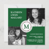 2013年度卒業発表フォレストのクラス緑 案内状 (正面)