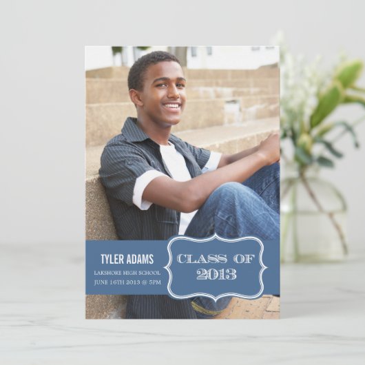 2013年度 ブルーレーベル クラスの卒業カード 招待状 (スタンド正面)