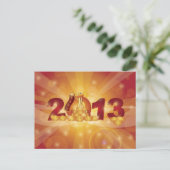 2013年新中国の年スネークポストカード シーズンポストカード (スタンド正面)