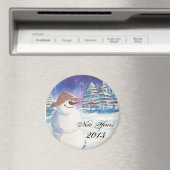 2013年新年雪だるま芸術 マグネット (インサイチュ (食洗機))
